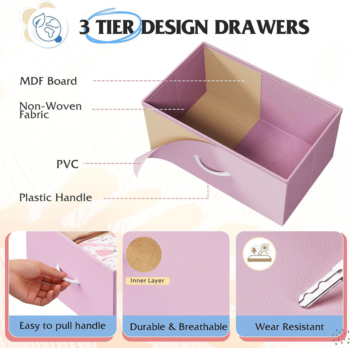 wlive 11 drawer dresser for bedroom, tall chest, package contents