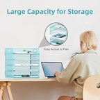2 Pack 5-Tier Blue Desk Organizer - Image 4
