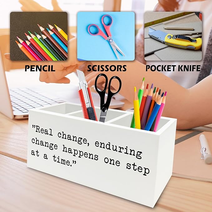 QZQE Inspirational Gifts Pen Pencil Holder Organizer - Image 6