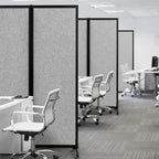 Upgrade Version Room Partition and Divider, Freestanding Rolling Dividers - Image 6