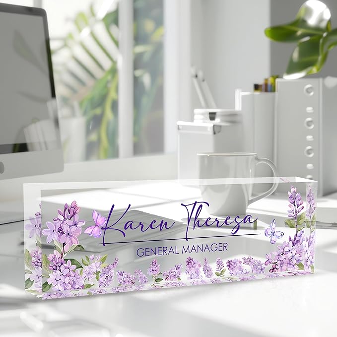 Custom Office Name Plate for Desk, Desk Name Plate Personalized, Personalized - Image 2