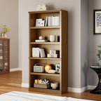 Bevfint 70 in Tall Bookcase, 33 inch Wide Floor Standing Indoor Furniture - Image 4