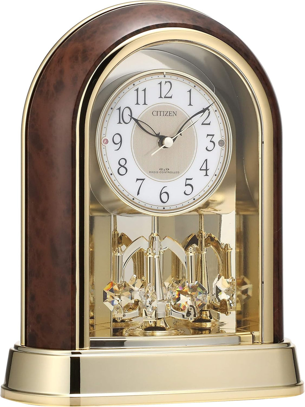 rhythm citizen 4ry656-023 table clock radio clock analog, package contents