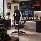 desk computer gaming chair - high back ergonomic, close-up detail