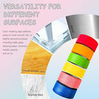 COSIMIXO Colored Masking Tape 1.88 inches x 60 Yards, Rainbow Colors Painters - Image 3