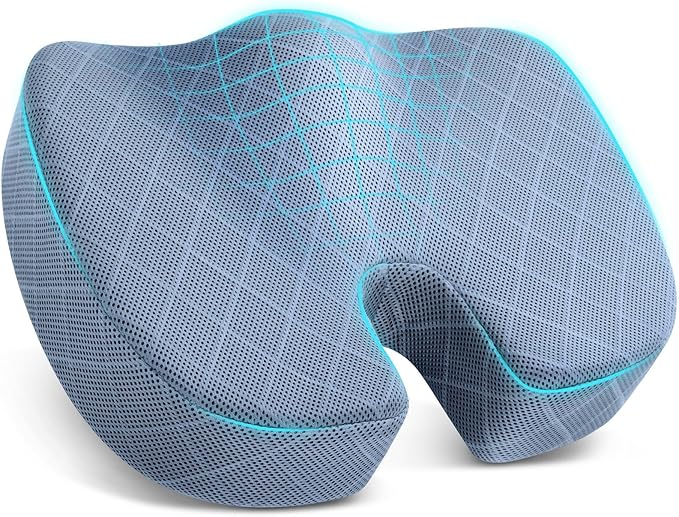 TushGuard Office/Car Seat Cushion, Non-Slip Sciatica & Back Coccyx Tailbone by TushGuard
