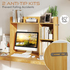 Tangkula Desktop Bookshelf, Countertop Storage Hutch - Image 8