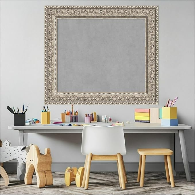 Amanti Art Silver Framed Magnetic Board 27x31 Medium Vision Board - Image 5