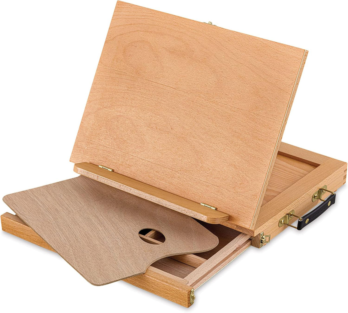 artpop! sketchbox easel, adjustable, polished beechwood with storage, main product view