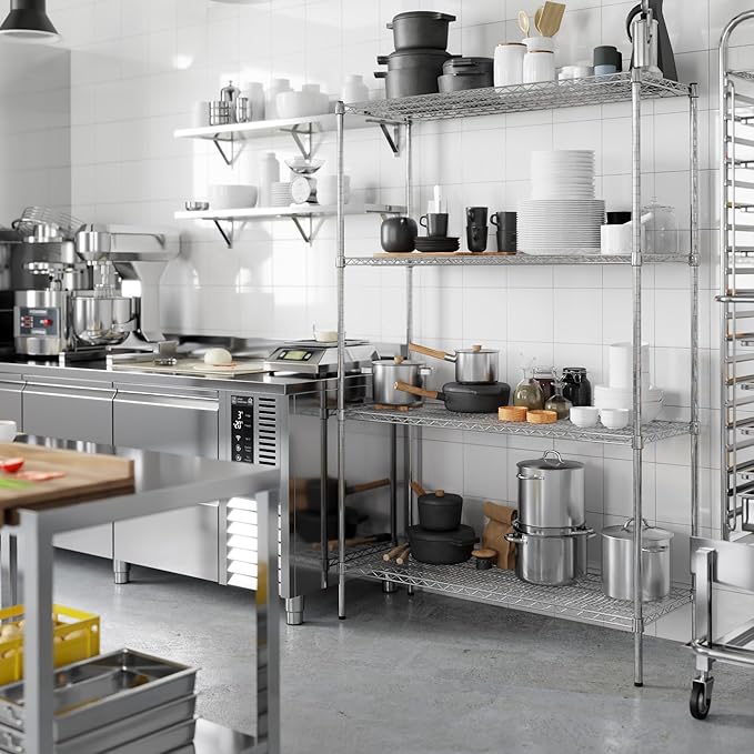 Regal Altair 18" Deep x 48" Wide x 74" Height Wire Shelving Kit | 4-Tier | NSF - Image 2