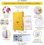 Life Planner - Undated Weekly & Monthly Planner, 12-Month Journey to Increase - Image 2