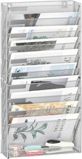 EasyPAG Wall File Holder 10 Tier Mesh Hanging Folder Organizer by EasyPAG