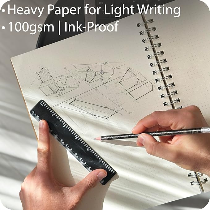 le vent 2-Pack A4 Dot Grid Spiral Notebooks - Image 3
