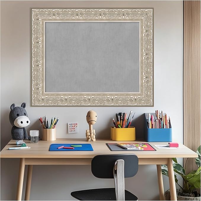 Amanti Art Silver Framed Magnetic Board 25x31 Medium Vision Board - Image 6