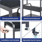 Fannova 25.6" x 23.6" Extra Large Printer Stand Table - Image 8