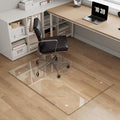 Tempered Glass Chair Mat for Carpet, 30"x42" Clear Floor Mat | Office Chair Mat for Rolling Chairs Carpet & Tile Floor with Rounded and Polished Edges, Noise-Free Gliding Shatterproof