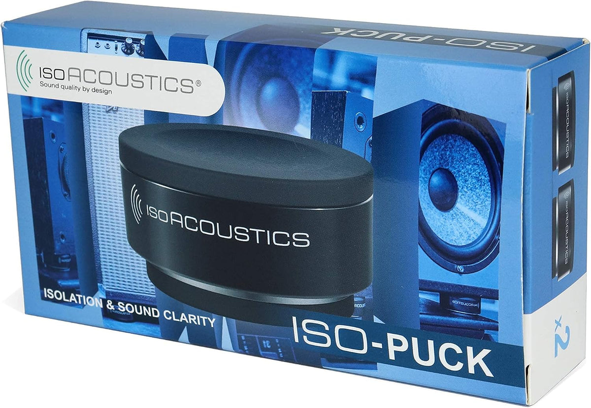 IsoAcoustics Iso-Puck Series Acoustic Isolators (Iso-Puck, 20 lbs max/Unit, 4...