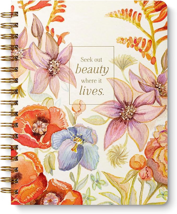 Compendium Spiral Notebook – Seek Out Beauty Where It Lives. – A Designer by Compendium