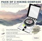 Trekker's Compass Crew Professional Military Lensatic Compass - Image 3