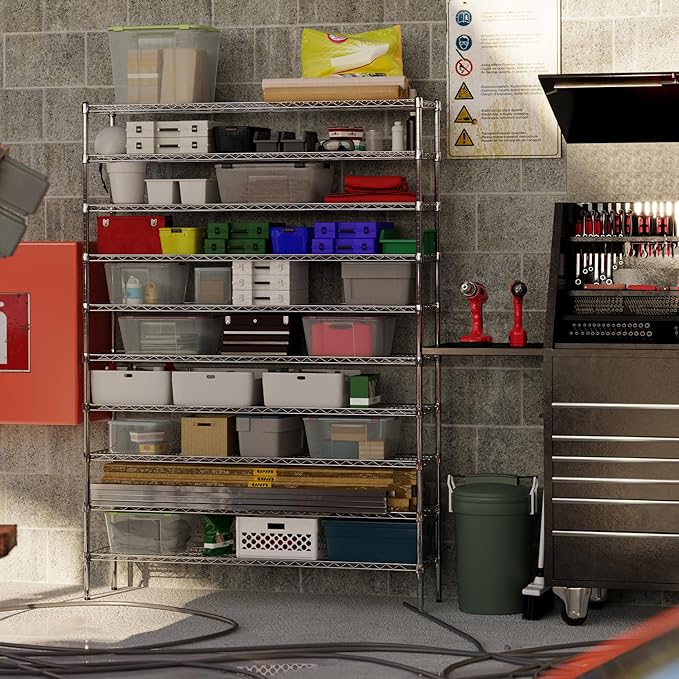 Regal Altair 14" Deep x 60" Wide x 86" Height Wire Shelving Kit | 10-Tier | NSF - Image 5