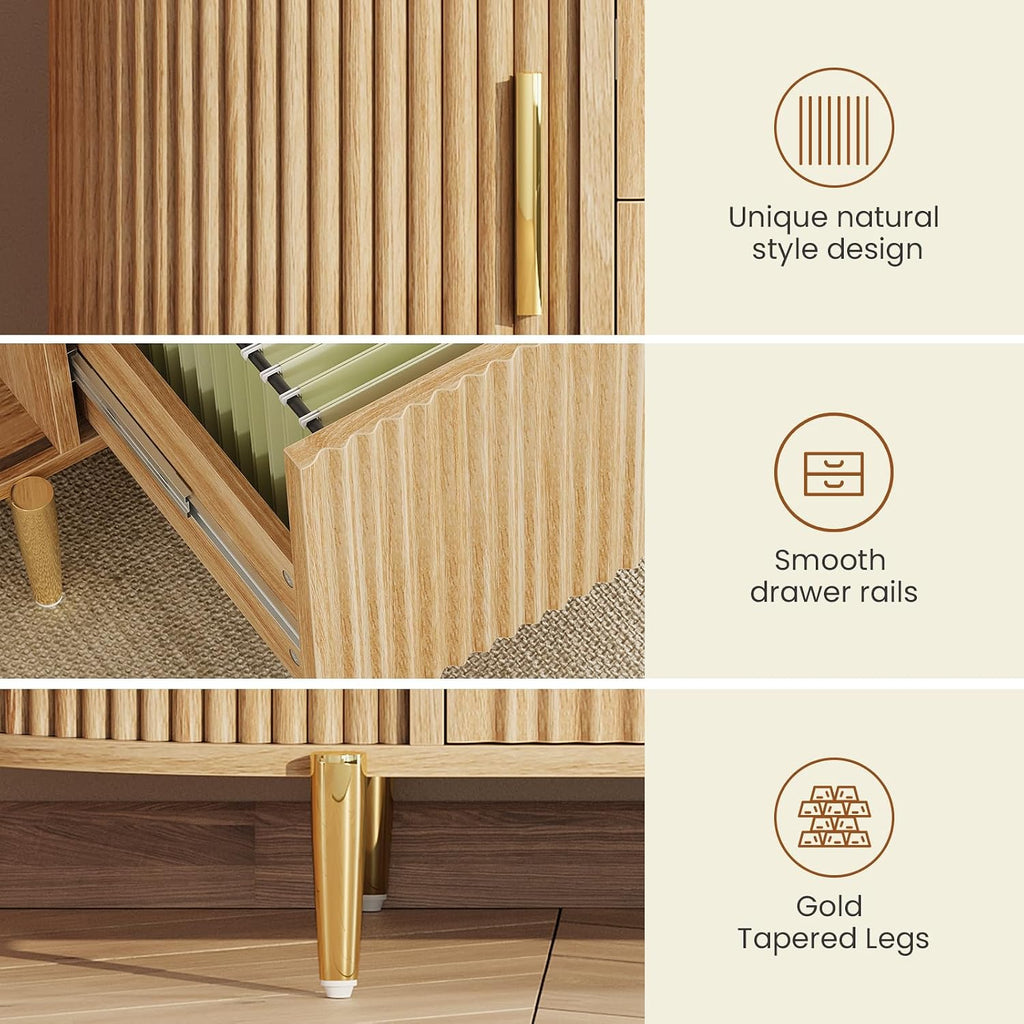 sedeta fluted 2 drawer file cabinet with 2, package contents