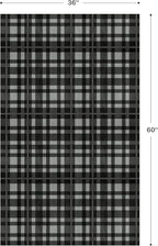 GENIMO Checkered Rug 3x5 Ft Black and White Fine Plaid Outdoor Rug Buffalo - Image 2