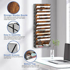 Solinxe 12-Tier Wall File Organizer, Wood Mail Organizer Wall Mounted Paper - Image 5