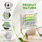 SUPEASY Wall File Organizer, 5-Tier office wall organizer - Image 4
