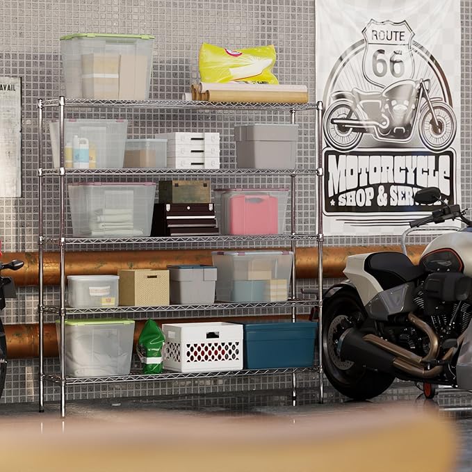 Regal Altair 14" Deep x 60" Wide x 64" Height Wire Shelving Kit | 5-Tier | NSF - Image 5