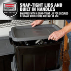 Rubbermaid 18 GAL 6 Pack Garage Storage Bins - Image 4