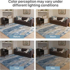 GENIMO No Crease Non Slip 8x10 Area Rugs - Image 8