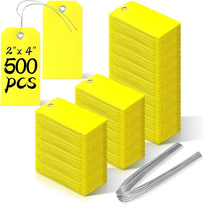500 Pieces Plastic Shipping Tags by XUWAIDSGN