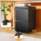 INTERGREAT 2 Drawer File Cabinet - Image 7
