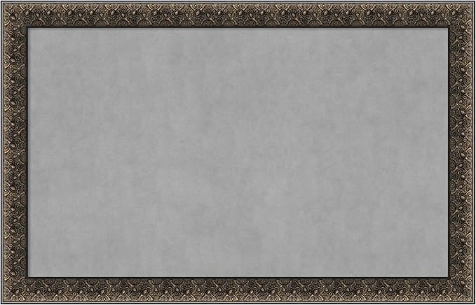 Amanti Art Black Framed Magnetic Board 29x45 Large Vision Board by AmantiArt