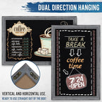 HBCY Creations Rustic Grey Wooden Magnetic Wall Chalkboard, Extra Large Size - Image 3