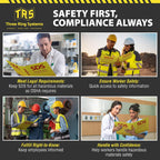 SDS Binder 2 Inch - OSHA Compliant Safety Data Sheet Binder - Bilingual English/Spanish - Heavy Duty MSDS Binder - Holds 400 Sheets - Bright Yellow