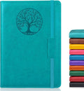 Biuwory Lined Journal Notebook for Women Men, 256 Pages A5 Hardcover Leather by Biuwory