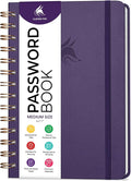 Clever Fox Password Book Spiral – Internet Address & Password Organizer by CleverFox