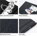 Ospelelf 3 Ring Clipboard Binder 1 Inch Leather - Image 6