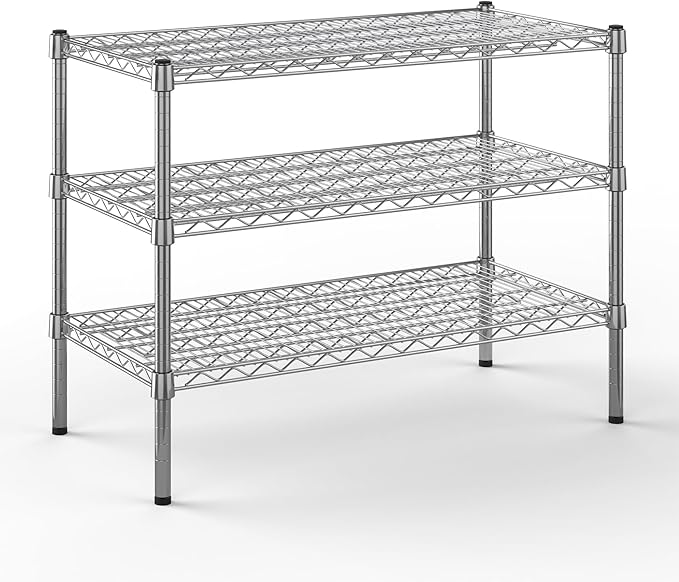 Regal Altair 18" Deep x 36" Wide x 27" Height Wire Shelving Kit | 3-Tier | NSF by Regal+Altair