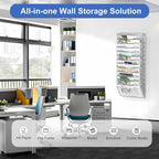 EasyPAG Wall File Organizer for Office 14 Pocket Mesh Wall Mounted Paper - Image 5