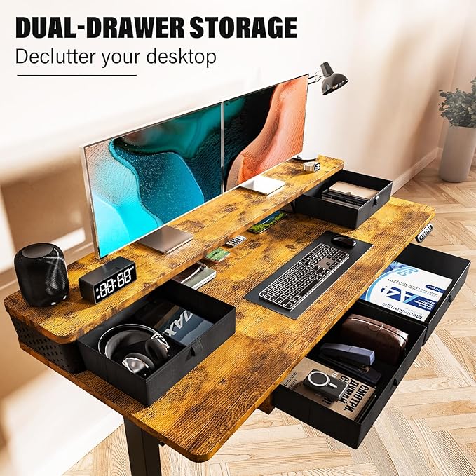 Kingant 40 x 24 Inch Electric Standing Desk - Image 4
