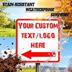 Custom Square Up Arrow Metal Signs - Image 3