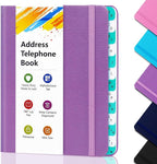 BLESWIN Address Book with Alphabetical Tabs, Hardcover Address Book by BLESWIN