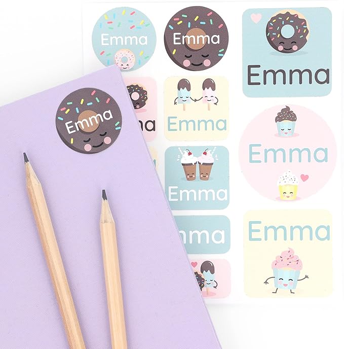 Large Name Labels for Kids by Teddylabels