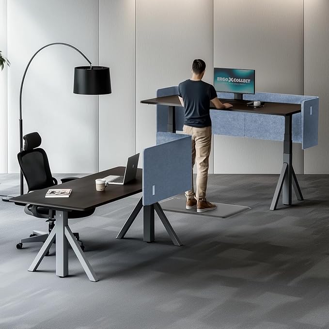 ERGO COLLECT Desk Privacy Panel, 2-in-1 Adjustable Acoustic Desktop Partition - Image 7