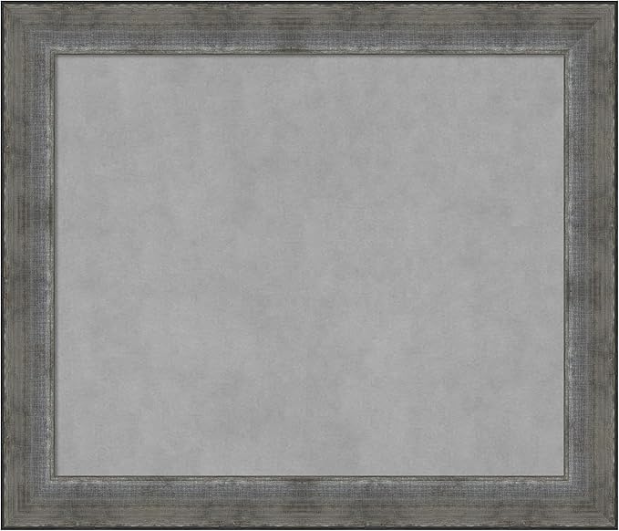 Amanti Art Silver Framed Magnetic Board 24x28 Medium Vision Board by AmantiArt