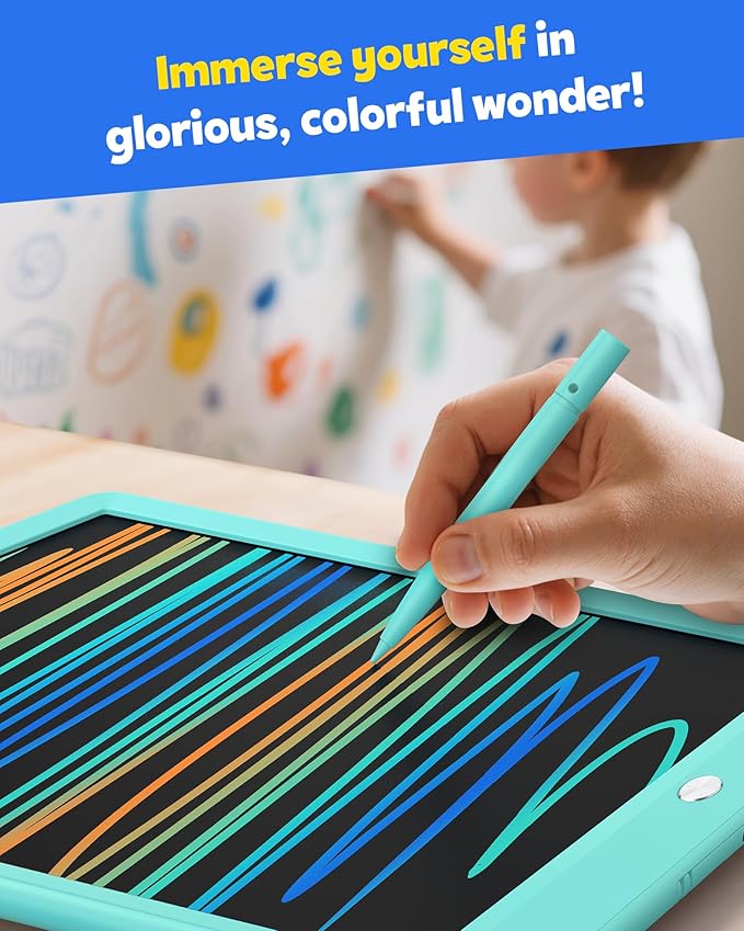 TEKFUN Kids Toys 10Inch LCD Writing Tablet, Mess Free Coloring Doodle Board - Image 4