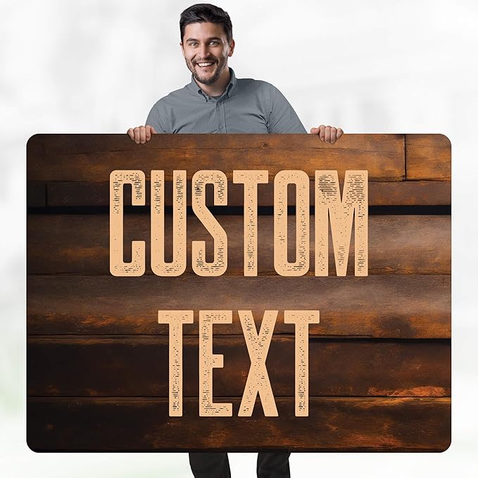 Custom Sign, Custom Street Sign, 11 Font Colors, 13 Font Styles, 4 Hole Options - Image 2