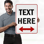 Custom Arrow, Custom Directional Sign, Two Way Arrow, 18x24 Inches, 3M EGP - Image 2